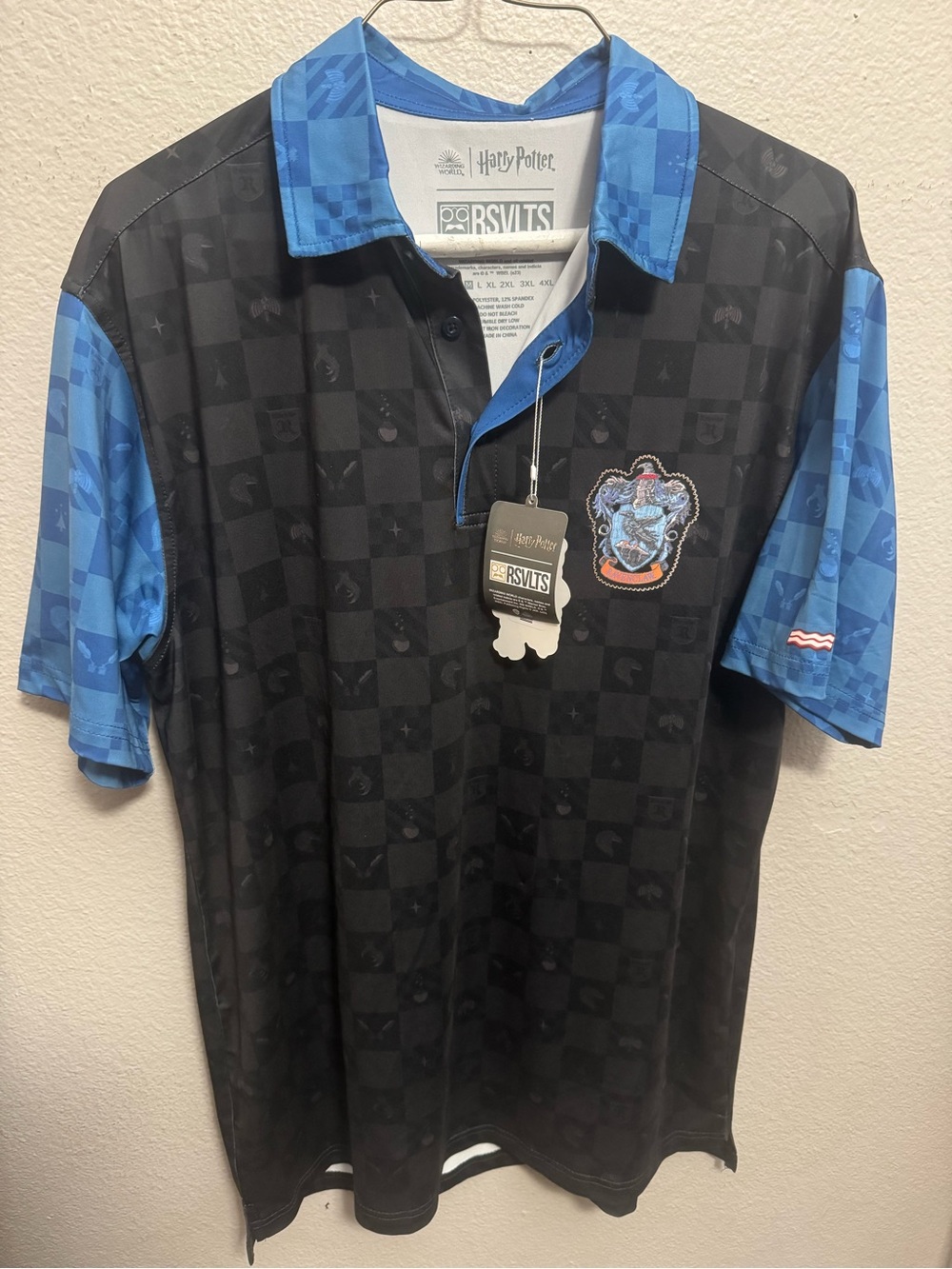 RSVLTS Ravenclaw Polo Shirt - Black & Blue